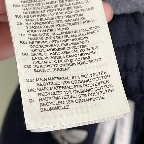 Adidas Men Navy Blue Elastic Waist 3-Stripes Tapered Training Jogger Pants Small - Picture 4 of 9